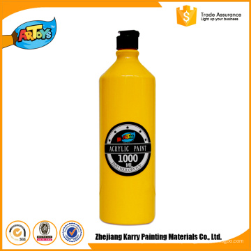 All-season performance 1000ML Yellow bottle acrylic lacquer paint acrylic paint bulk